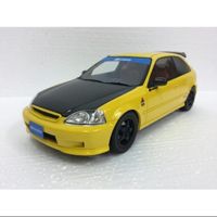 Honda Civic Type-R EK9 1997-2000 gelb / Carbon      1:18