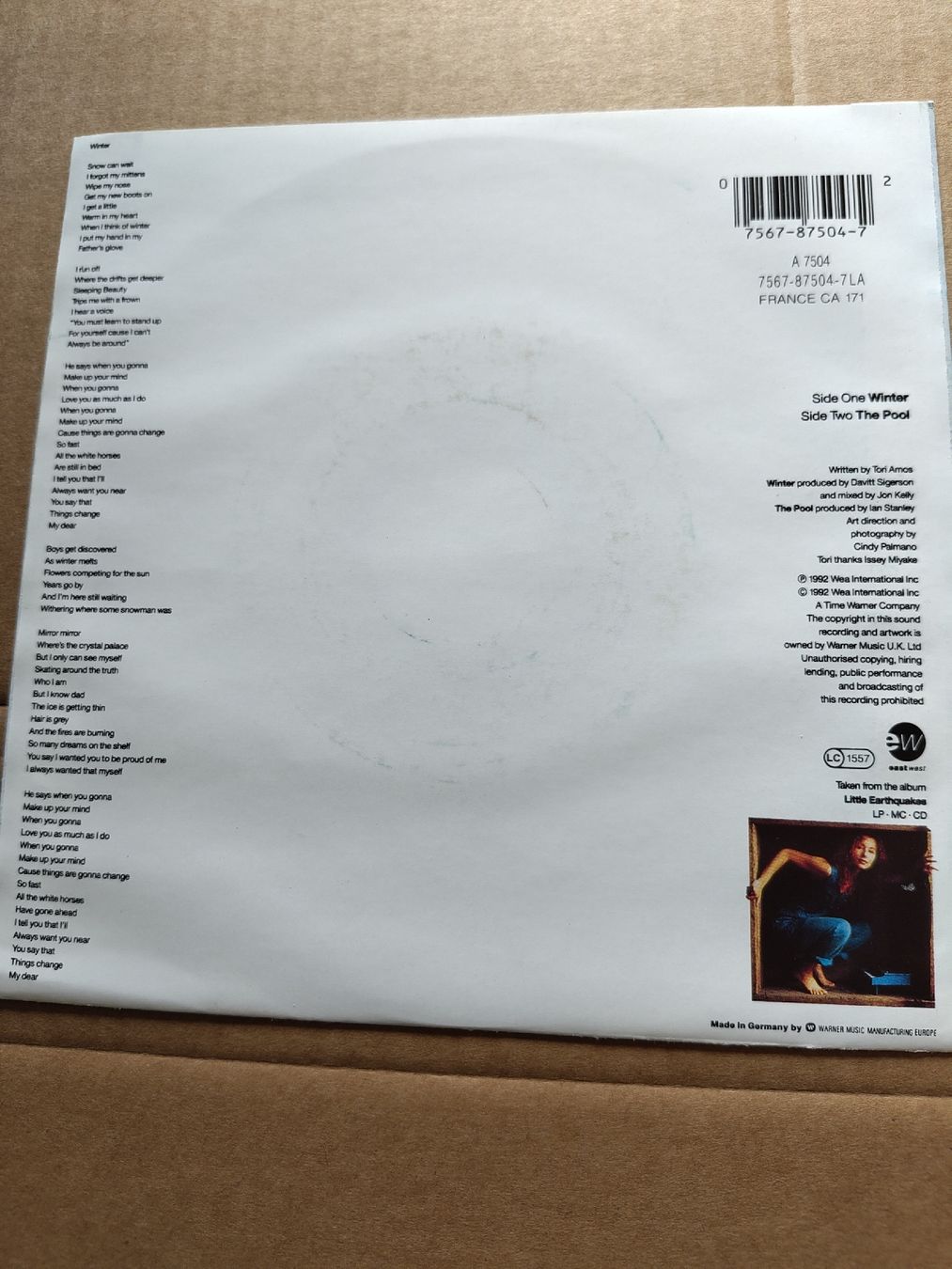 Dischi in vinile: Tori Amos - Winter 7" Single – Usato da Büsserach venduto da Bey23 1