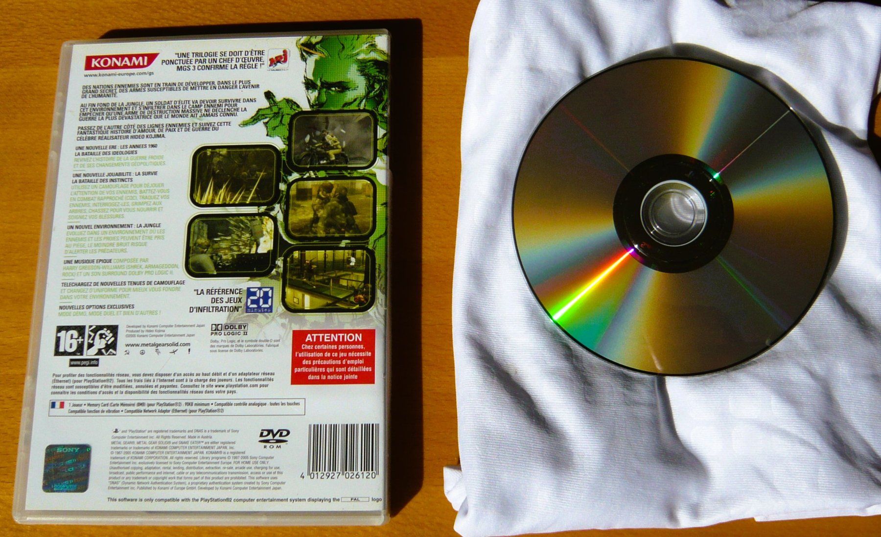 Sony Giochi: PS 2 - Metal Gear Solid 3 Snake Eater, CIB, français – Usato da Onex venduto da Jaguar1986 2
