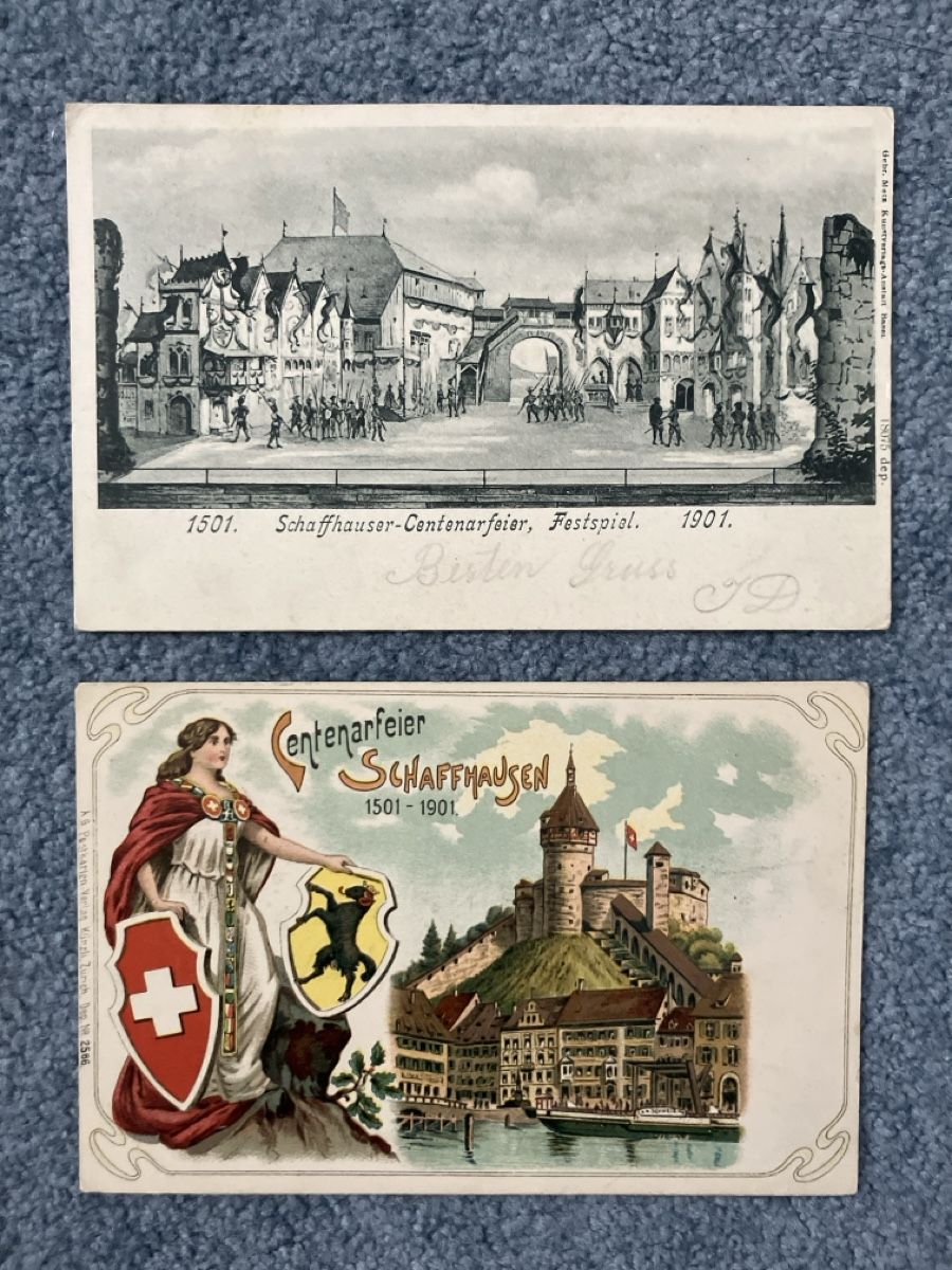 Tutti i francobolli: Schaffhausen mit Vignette – Usato da Gutenswil venduto da Antiques77 1