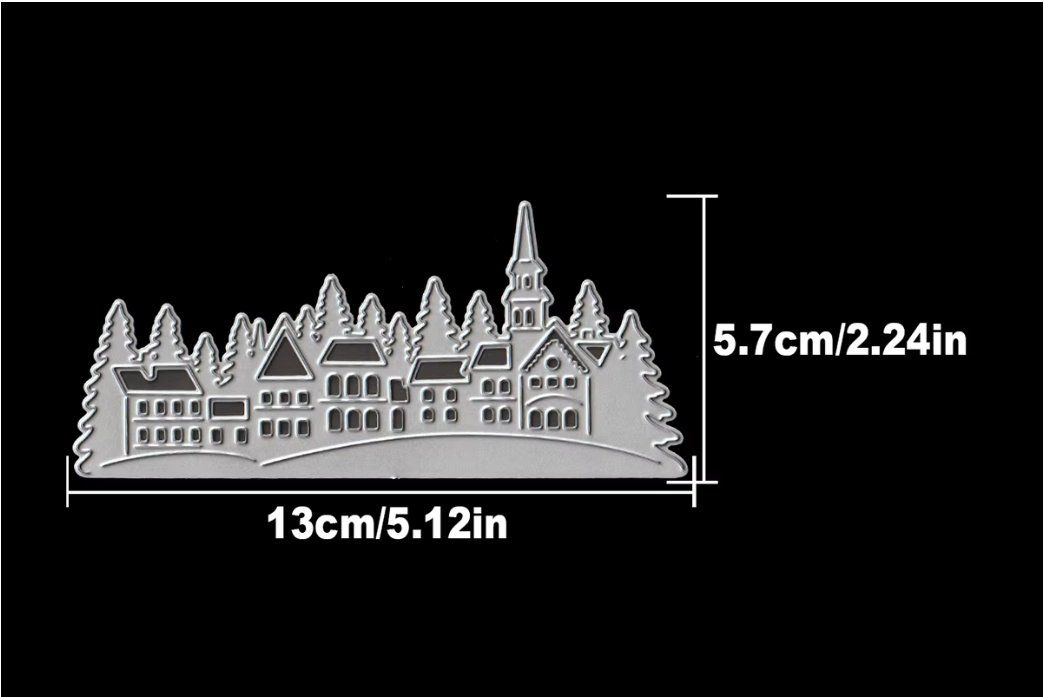Sciablone: Neue Stanzschablone  / Stanzform kleine Stadt – Nuovo e nell'imballaggio originale da Effretikon venduto da wenuss 2