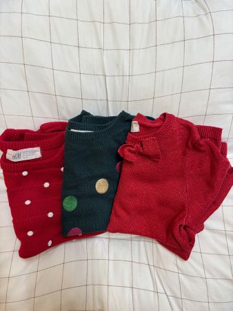 3 winter pullover for girl 98-104