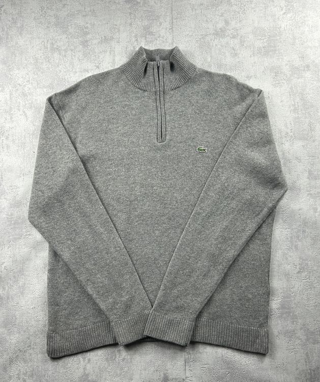 Sweat 1/4 Zip Lacoste Gris - Taille XXL Homme 1