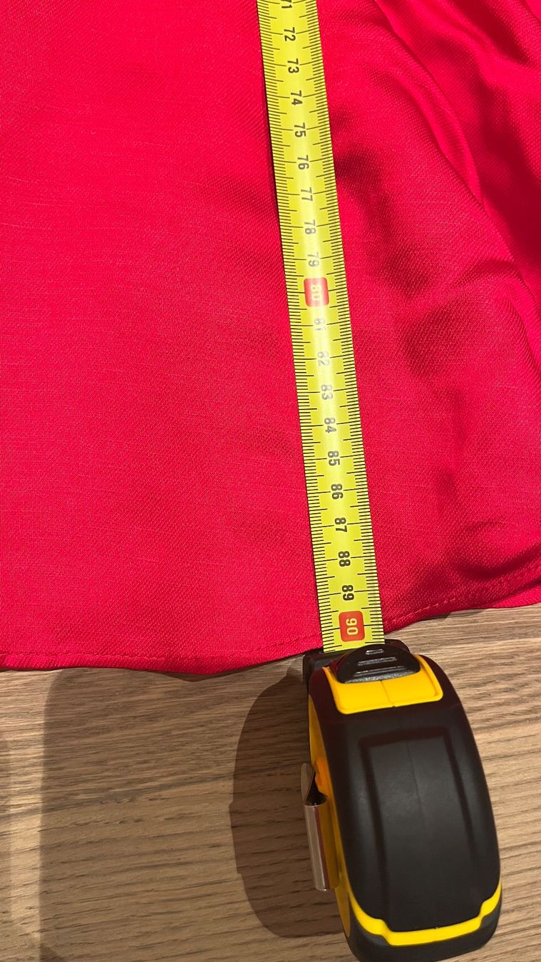 Twinset Vestiti: Twinset red linen dress with satin bottom – Nuovo (secondo la descrizione) da Tannay venduto da EllaSF 3