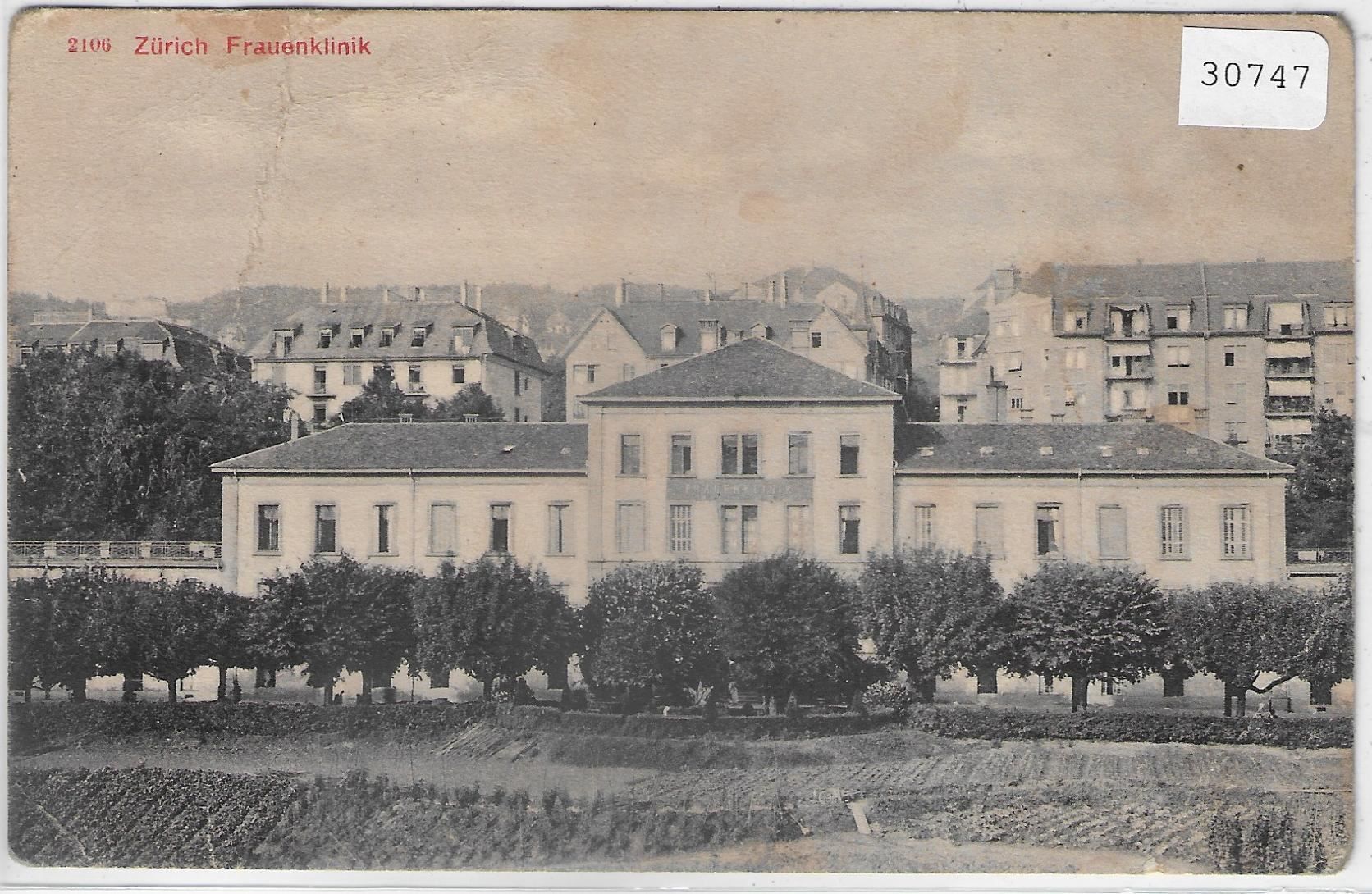 Cartoline postali: Zürich - Frauenklinik – Difettoso da Ettingen venduto da Kartenplanet