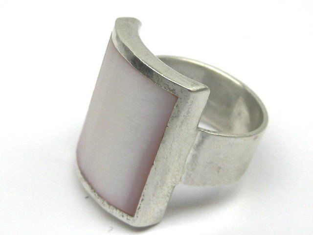 Anelli: Vintage Ring Silber 925 Perlmutt Gr. 59 – Usato da Ermatingen venduto da Decovin 4