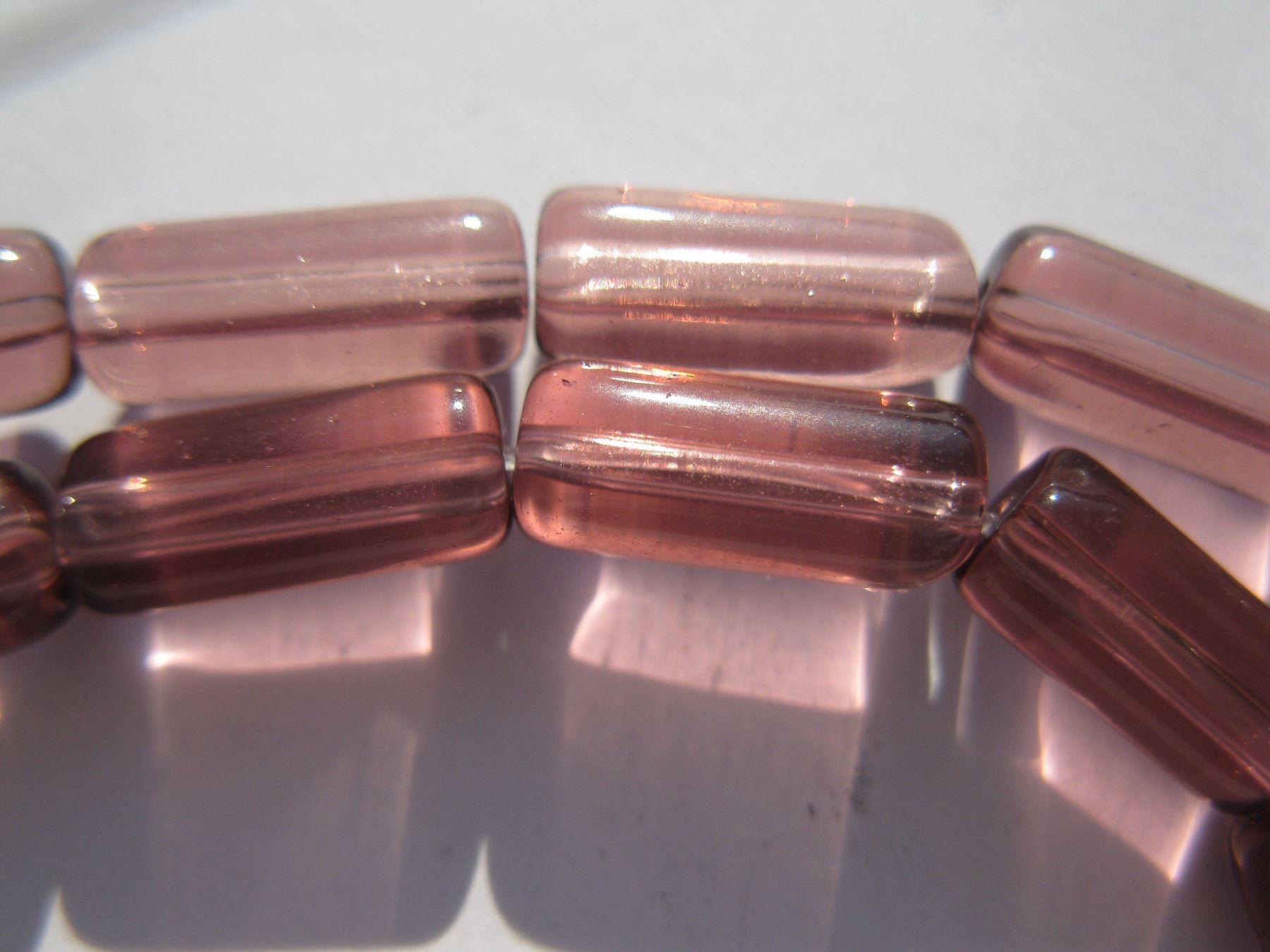 Perlen (unechte): 1 Strang Glasperlen, Rolle amethyst 10mm – Neu und originalverpackt aus St. Margarethen TG von LuanaKa 2