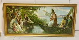 Gerahmtes Bild von Giovanni, religiöses Motiv, Vintage!