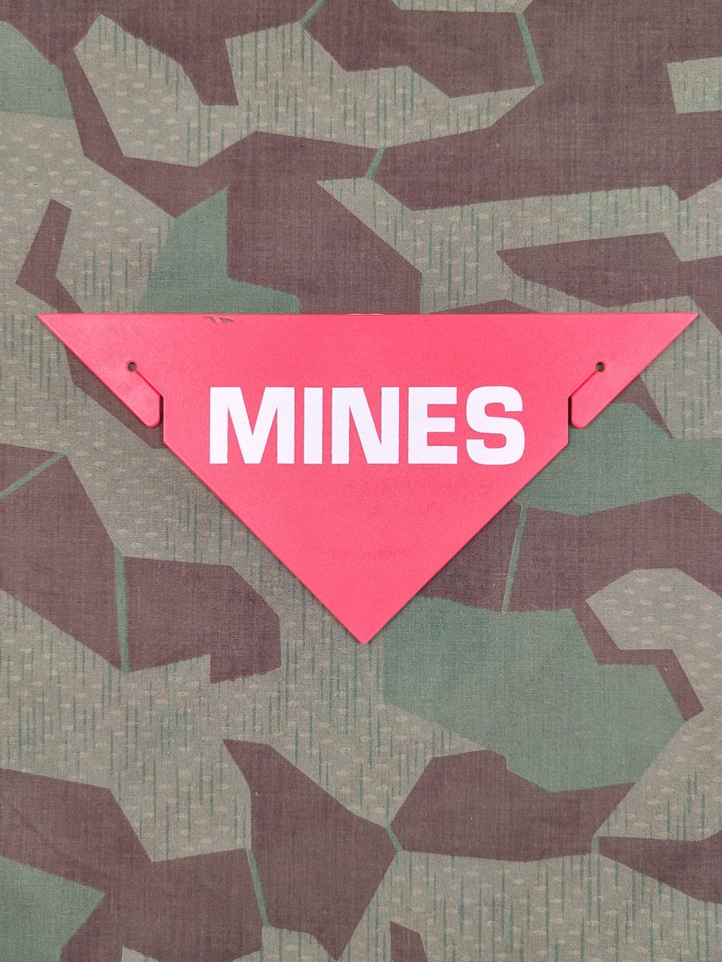 Schweizer Armee Uniformen: Schild Minen – Gebraucht aus Bauma von SwissMilitaria