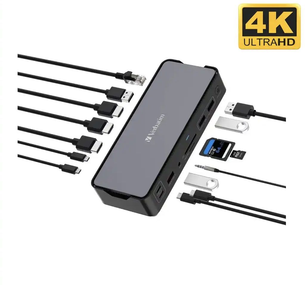 Dockingstation: USB C Multiport Dockingstation mit 2x USB C – Neu (gemäss Beschreibung) aus Buchs ZH von SegerLegende