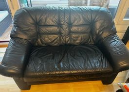 2-Sitzer-Sofa aus Leder,  sofa 2 places CHERCHER A BIENNE CH