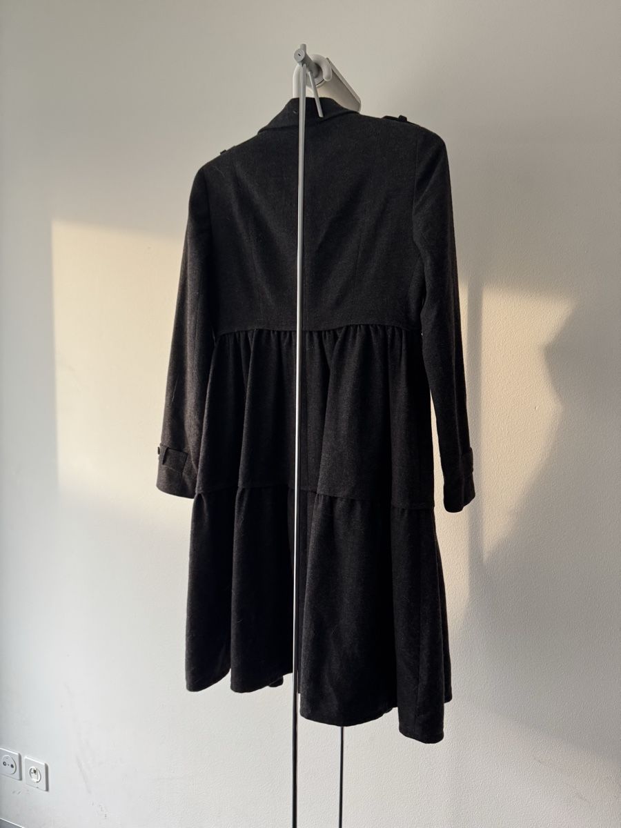 Cappotti: Dorothee Vogel Wool Cashmere Blend Coat - Size 36 - Grey – Usato da Zürich venduto da ann_v792 1