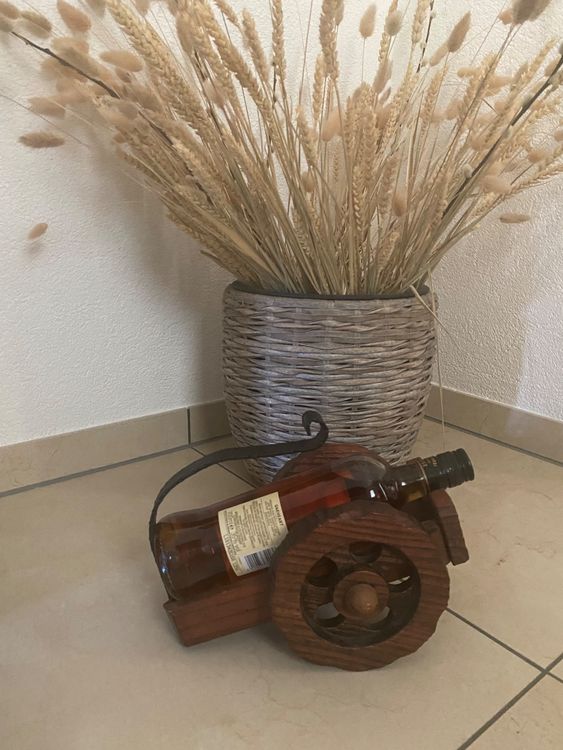 Weinregal Aus Holz, 3-stöckig – Freistehend, Für Bis Zu 12 Flaschen, Zum Aufstellen Oder Hängen