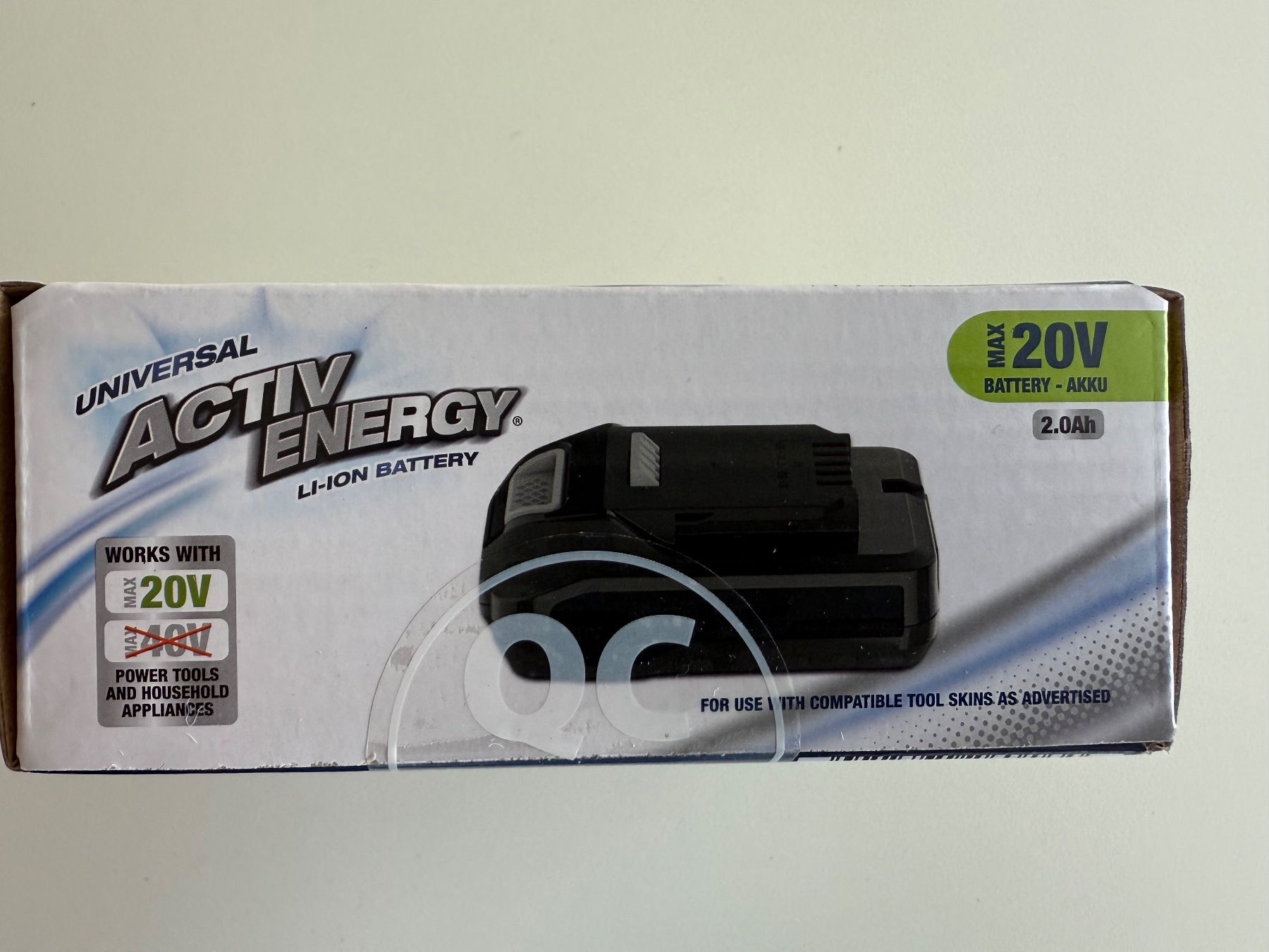 Caricatori & Batterie: Activ Energy batterie 20V, 2.0Ah – Nuovo e nell'imballaggio originale da St-Gingolph venduto da GoldenKeys 1