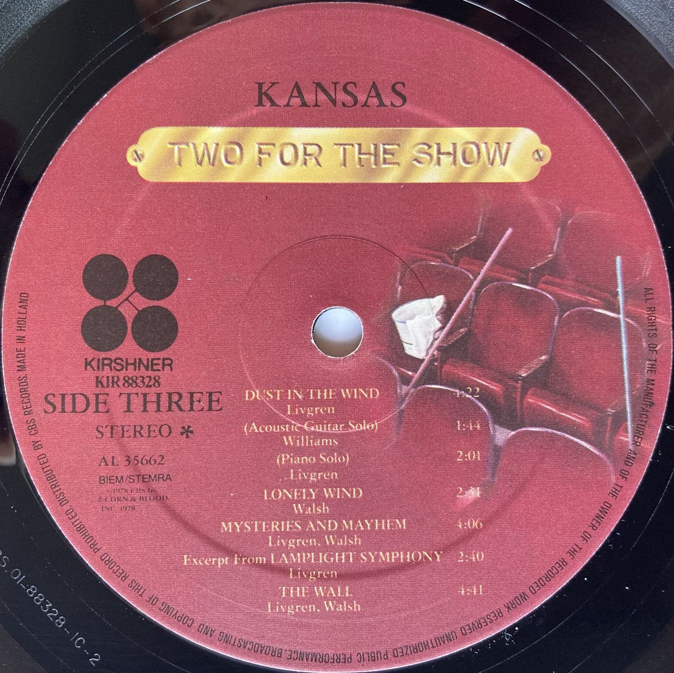 Dischi in vinile: KANSAS - TWO FOR THE SHOW – Usato da Bottens venduto da hotter-than-hell 5