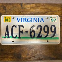 🇺🇸 U.S. Autoschild - Virginia ACF-6299 - ORIGINAL