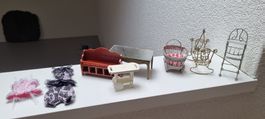 Puppenstubenmöbel Miniatur, 9-teilig, Top Zustand!