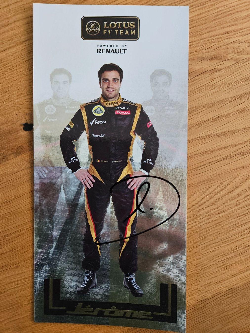 Autografi: Handsigierte jerome de ambrosio Autogrammkarte – Nuovo (secondo la descrizione) da Azmoos venduto da agt_gjj8