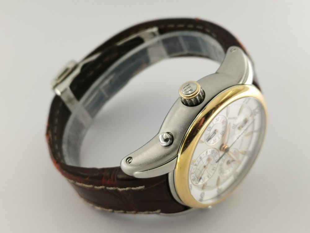 Maurice Lacroix Orologi: Maurice Lacroix Masterpiece Chrono Globe Stahl/Gold – Usato da Zürich venduto da Stargold-Uhren 5