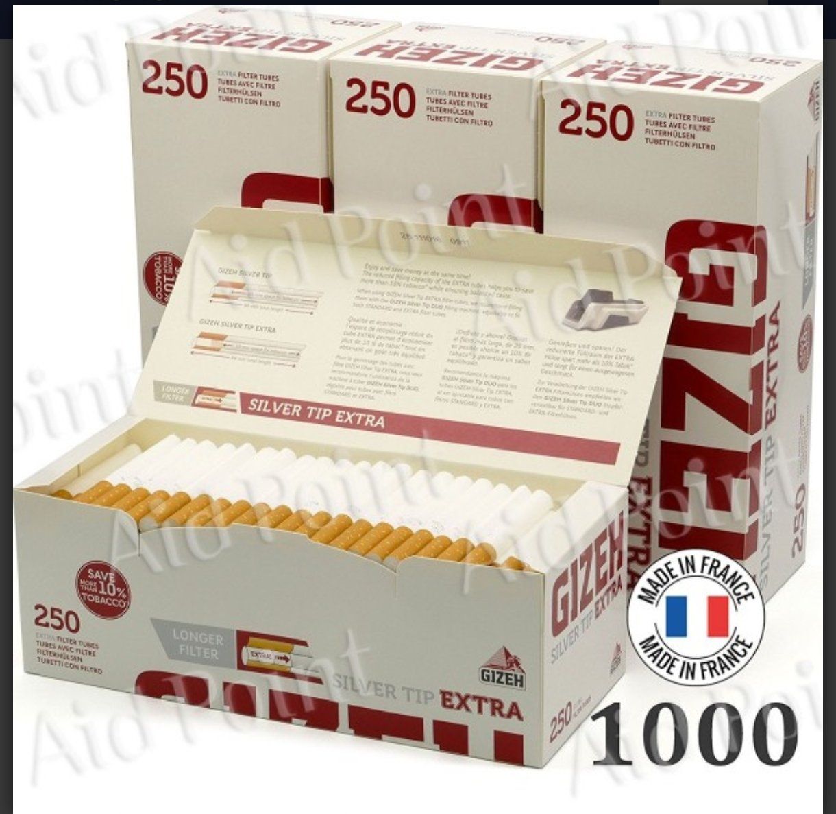 Tabak: Zigarettenhulsen,Filterhülsen ,tubes Gizeh, 4x250 stk – Neu und originalverpackt aus Stabio von anes71 1