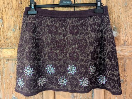 Festlich: Rock Gr.38-40 Glitzer Strass Glanz und Gloria !