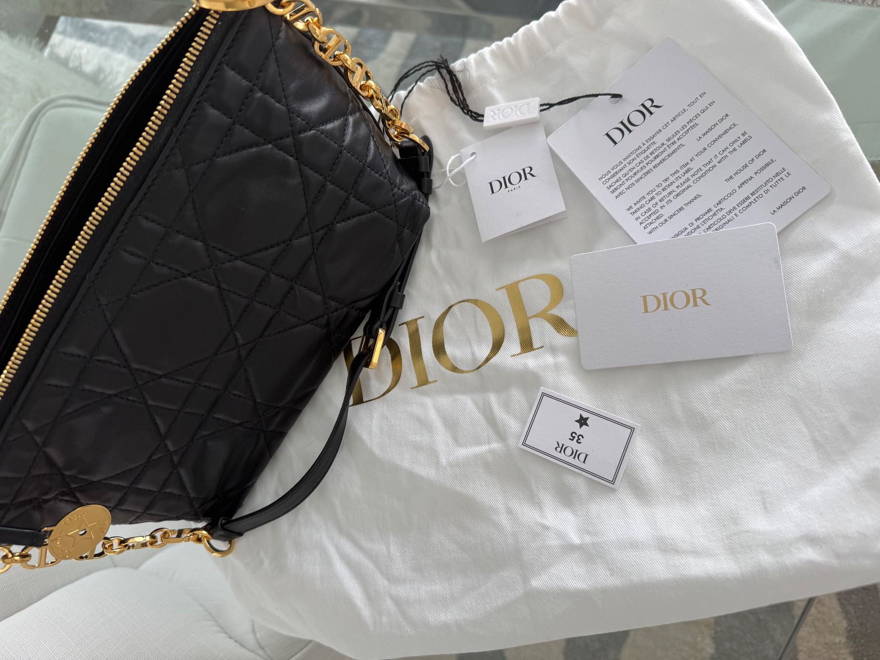 Dior Taschen für Damen: DIOR Sac hobo Diorstar noir à chaîne – Neu (gemäss Beschreibung) aus RICHTERSWIL von mftjt63 1