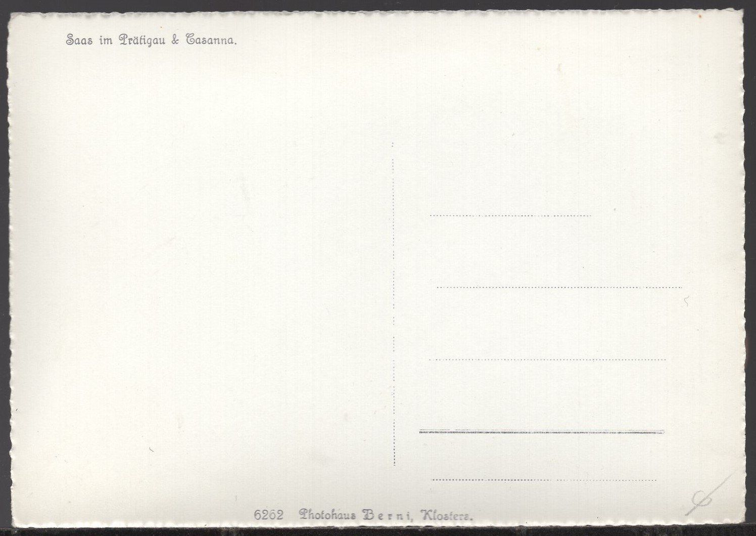 Cartoline postali: Saas  im  Prätigau – Usato da Aarau venduto da kufi44 2