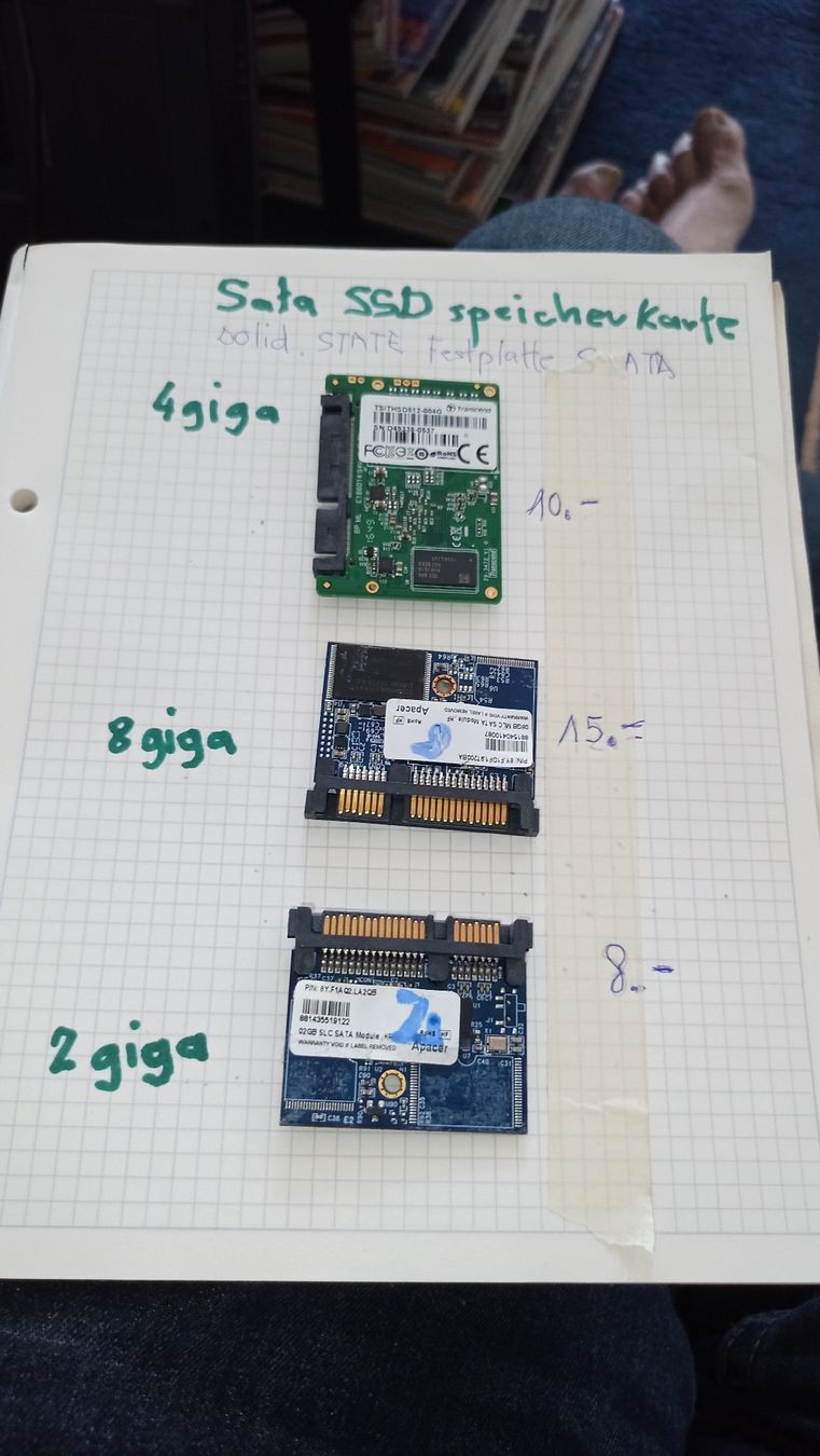 Schede di memoria: Speicher Sata Modul 4giga, sehr klein – Nuovo (secondo la descrizione) da wila venduto da audi48 1