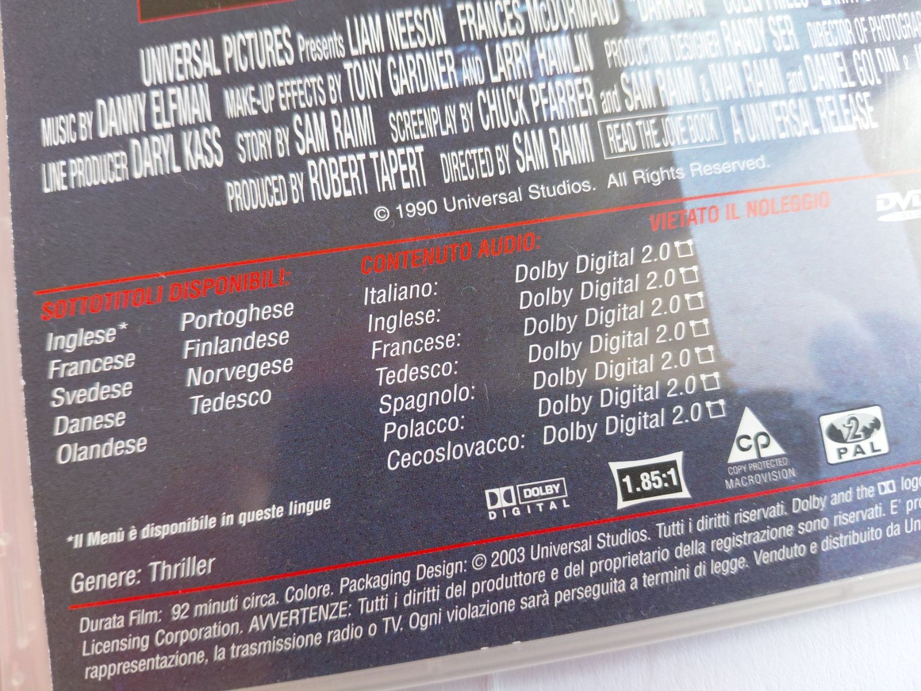 Alle DVDs: Darkman – Gebraucht aus Denges von Hellboy10 2
