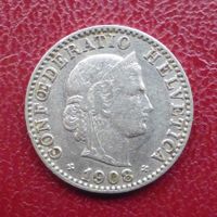 20 Rappen - Jahrgang 1908