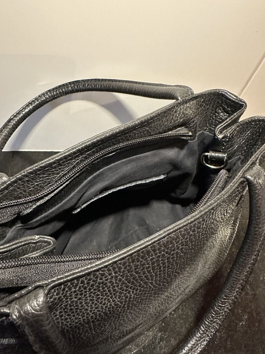 Borse da donna: Schwarze Ledertasche Handtasche inkl. Schultergurt – Nuovo (secondo la descrizione) da Münsingen venduto da Innchen 5