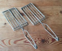 2 Grillklemmen für Fisch, Gemüse, Brot, etc