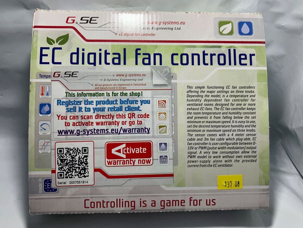 GSE EC Digital Fan Controller Kaufen auf Ricardo