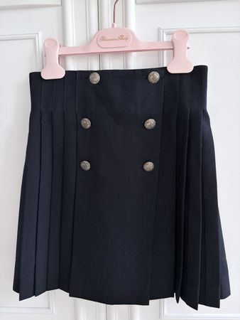Bonpoint girls pleated navy blue skirt Rock 10 Y 140