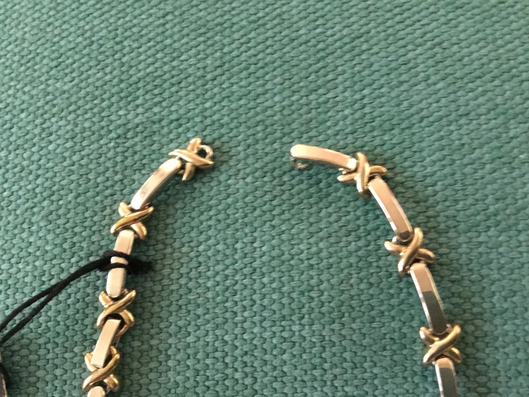 Catenine: Collier bicolore or/argent design original neuf – Nuovo e nell'imballaggio originale da Le Landeron venduto da nic_8hd5 1