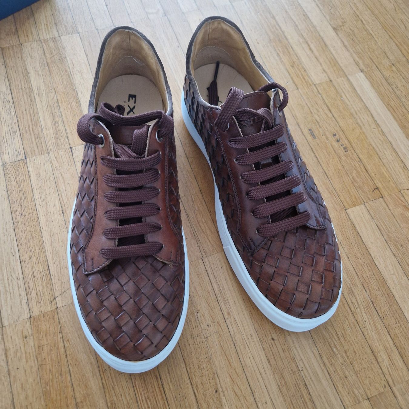 Scarpe da uomo: Sneaker Braun Leder von Exton – Nuovo e nell'imballaggio originale da Luzern venduto da real014