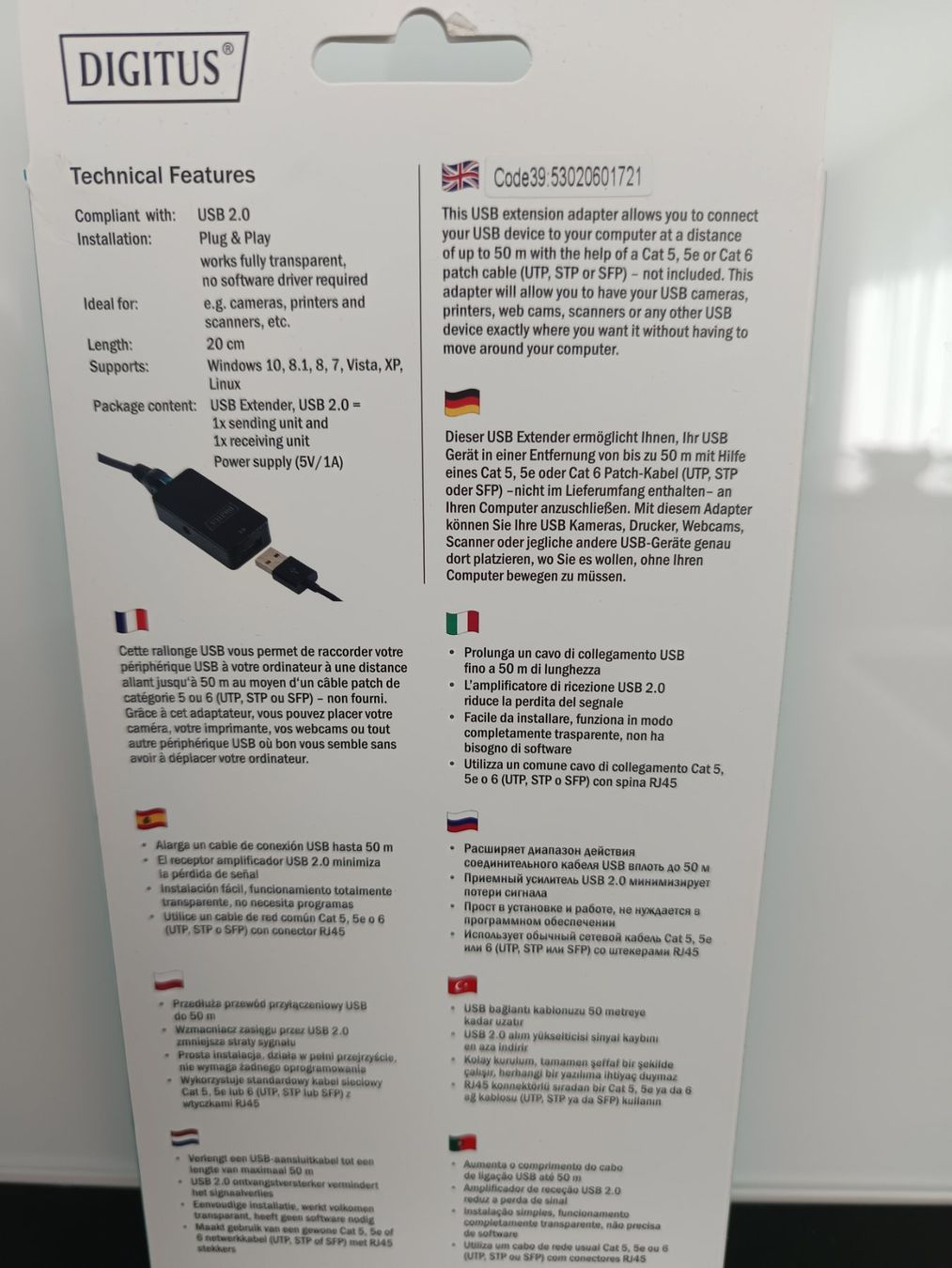 Laufwerke & Adapter: Neuer DIGITUS DA-70141 USB-2.0-Extender – Neu und originalverpackt aus Rüthi (Rheintal) von Balty 1