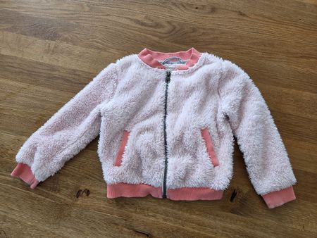 Flauschige Jacke aus Teddyfleece, Grösse 98/104, Fleecejacke