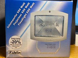 Züblin Halogen Scheinwerfer 500W - Neu & Originalverpackt