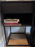 IKEA VIKHAMMER Ablagetisch / Nachttisch  Schwarz 