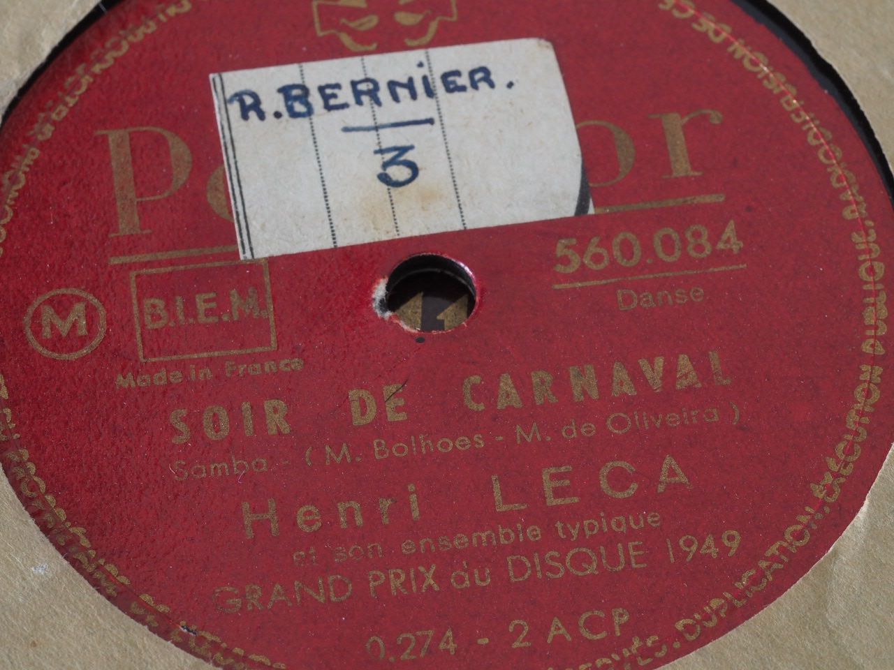Schallplatten: DISQUES 78 TOURS – Gebraucht aus Lausanne von Leag 1
