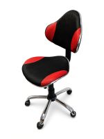 Bürostuhl schwarz/rot höhenverstellbar