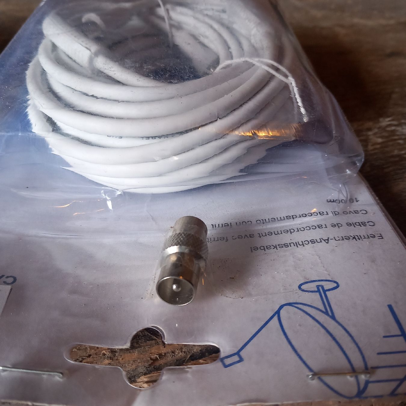 Kabel: Antennenkabel mit Ferritkern 2x 10m  – Neu (gemäss Beschreibung) aus Ebnat-Kappel von blazzi 2