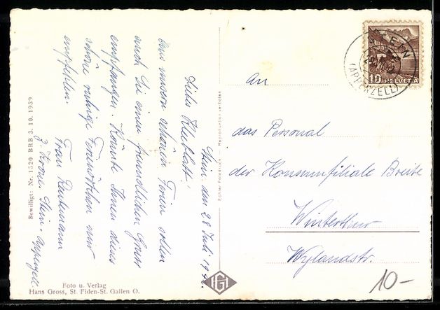 Cartoline postali: AK Stein /App., Ortsansicht mit Kirche – Usato da Berlin venduto da bartko-reher 1