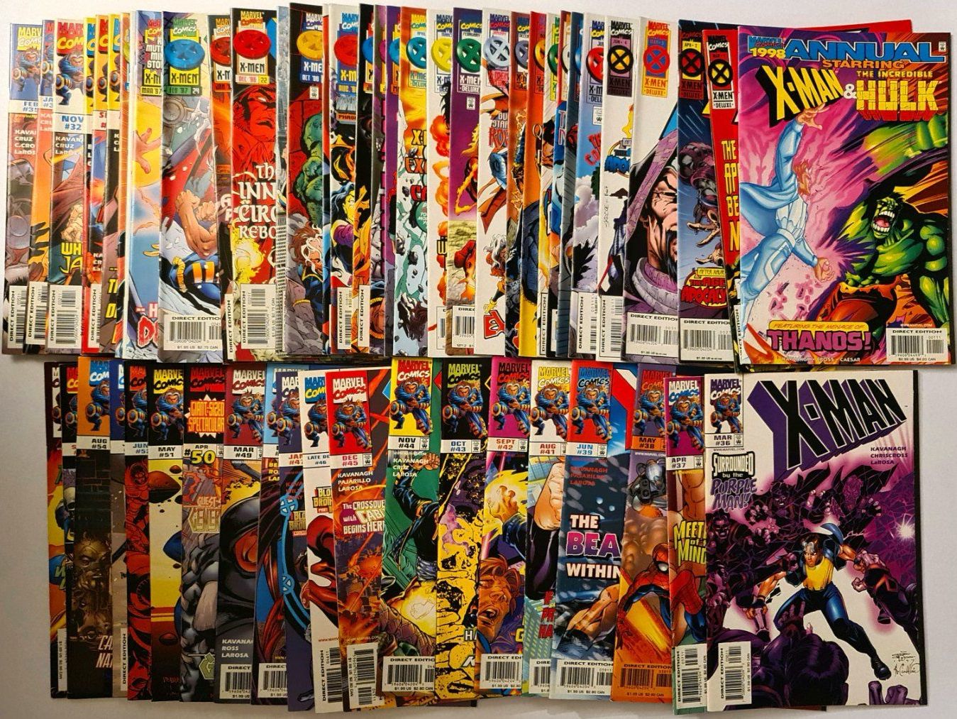Fumetti: X-Men Comic Hefte, 1-56 + Annual 1998, Marvel! – Usato da Aesch BL venduto da pri_fp8t