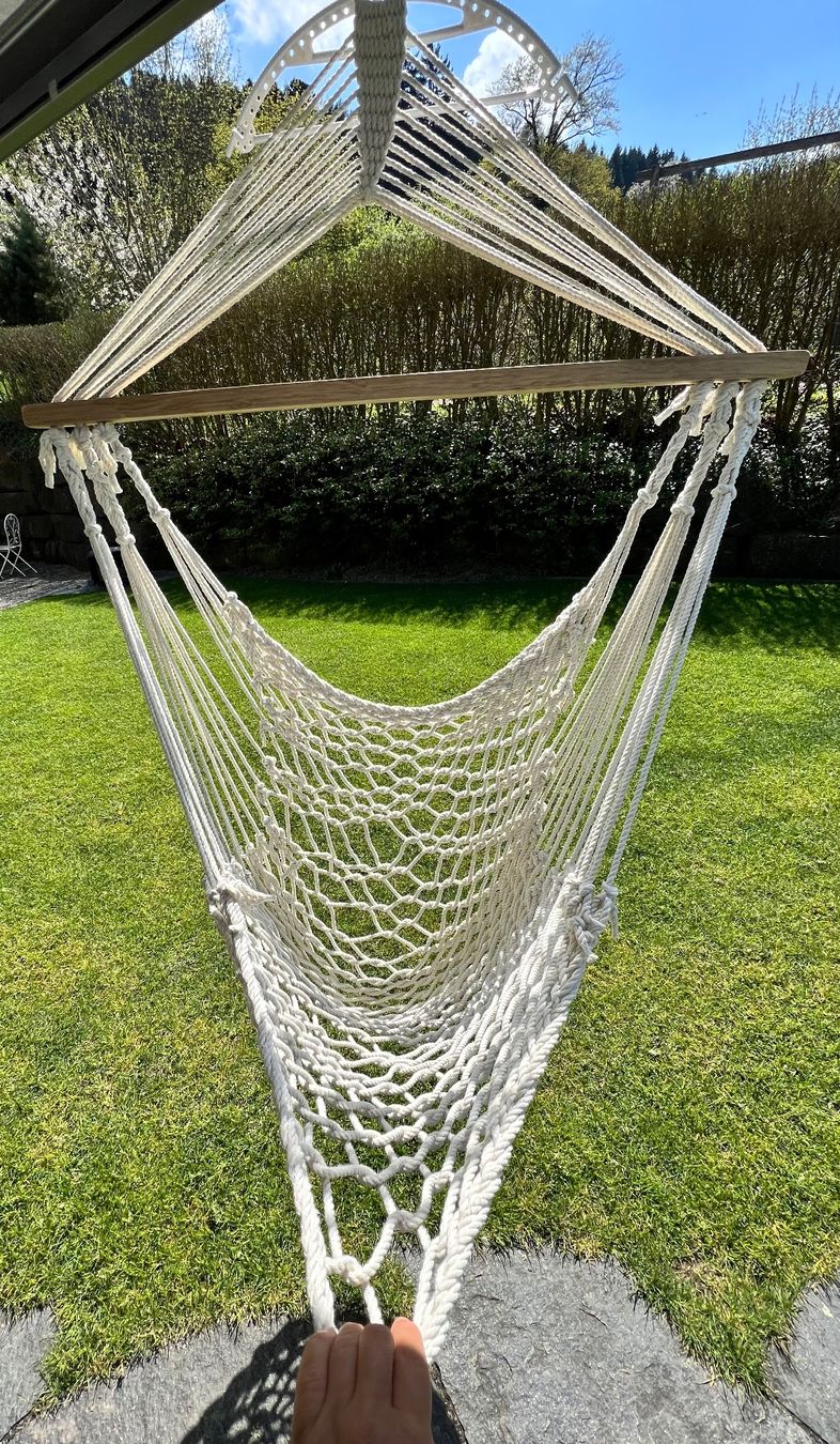 Poltrone pensili da giardino: Hängesessel beige !!NEU!! – Nuovo (secondo la descrizione) da Untereggen venduto da alle27