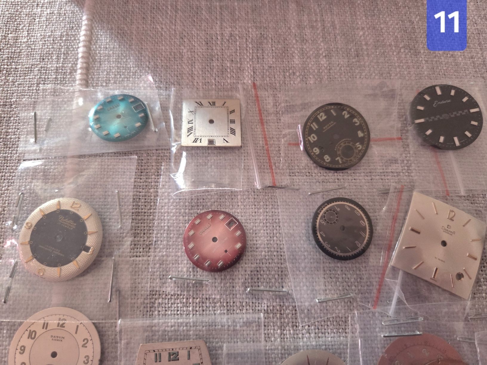 Orologi: lot de divers cadrans 39 pcs – Usato da la Chaux-de-Fonds venduto da Firenze6 1