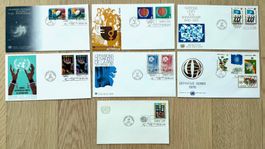FDC United Nations New York 1975 plus postal card