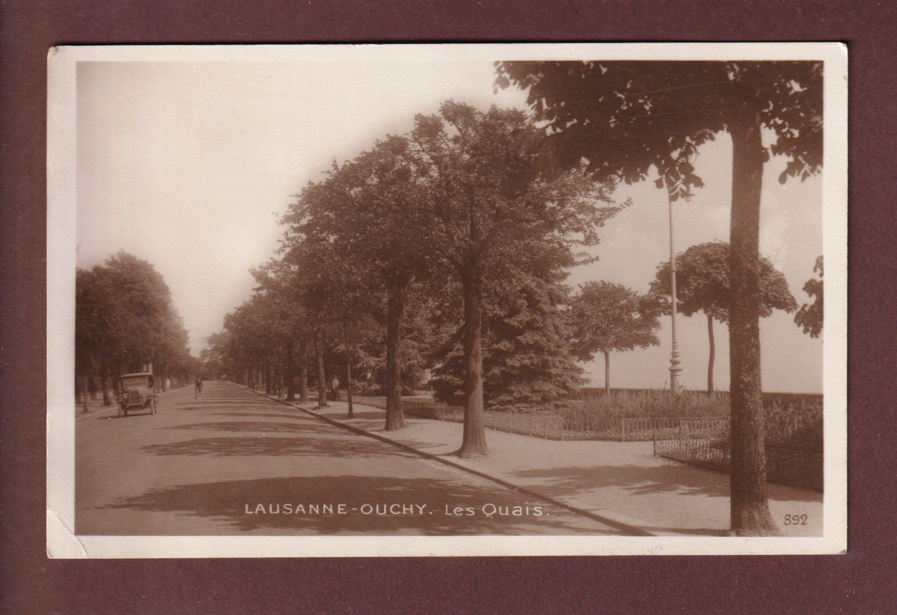 Ansichtskarten: LAUSANNE - Quai d'Ouchy - 1925 – Gebraucht aus Pully von nicecards