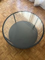 Runder Couchtisch Glas Metall anthrazit guter Zustand